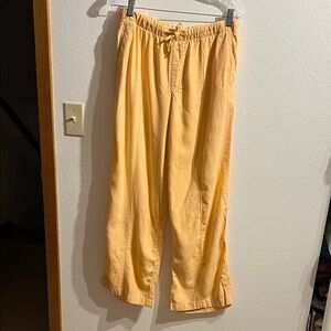 GAP Soft Peach Pull-On Wide-Leg Pants